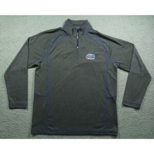 University Of Florida Gators Sweater Mens Size‎ Small Gray 1/4 Zip Tommy Bahama